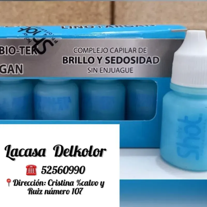 Ampolleta bio-tek lino+argán 10ml