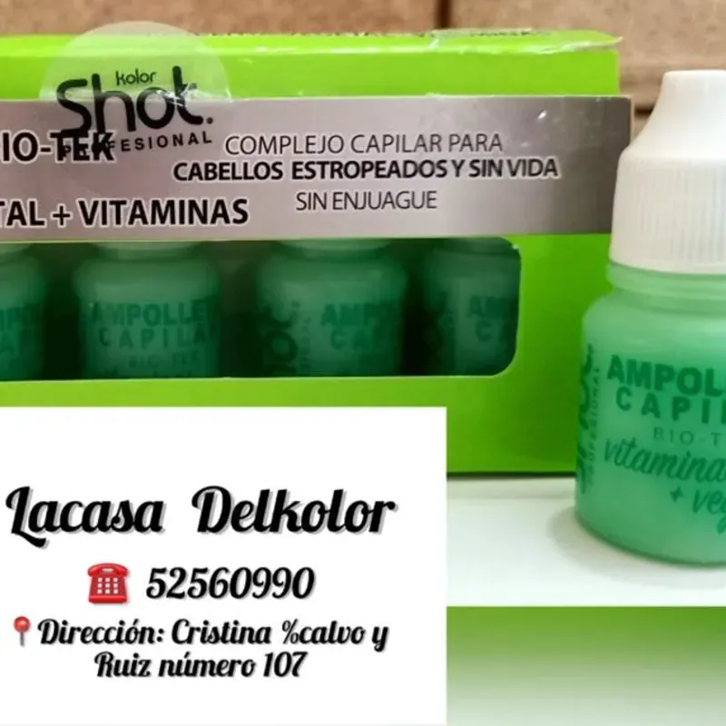 Ampolleta bio-tek placenta vegetal+vitaminas 10ml