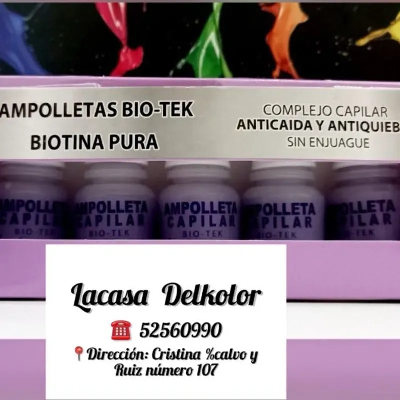 Ampolletas bio-tek biotina pura 10ml