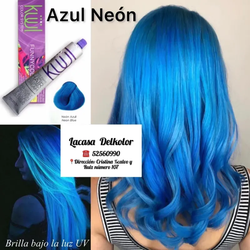 Azul neón fantasía 