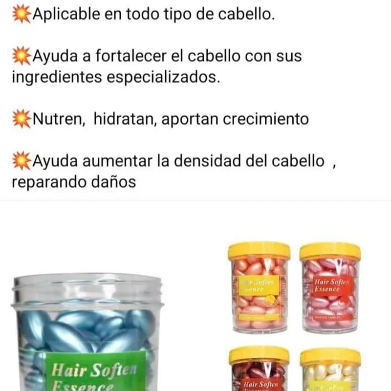 Cápsulas de vitaminas para el cabello 