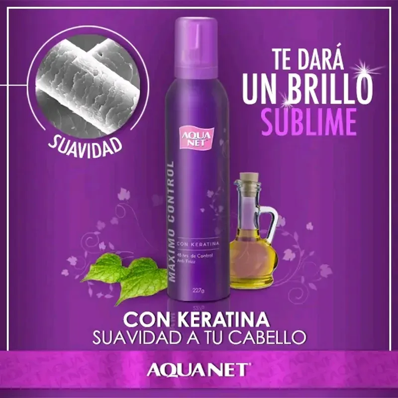 Espuma moldeadora con keratina 227g