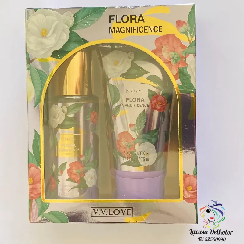 ✨Flora magnificence Set de Colonia más crema corporal 