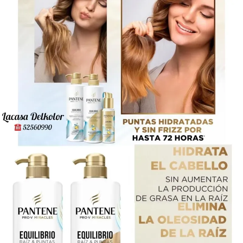 Juego Pantene Equilibrio raíz y puntas 510ml