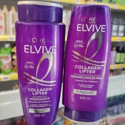 Juego Shampo y acondicionador Loreal Paris 680ml cabello delgado y sin cuerpo