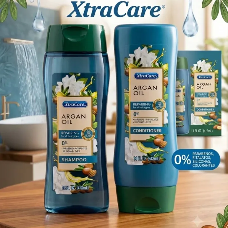 Juego Shampo y acondicionador xtracare de argán 413ml