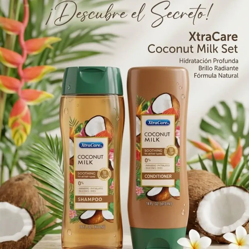 Juego Shampo y acondicionador xtracare de coco 413ml