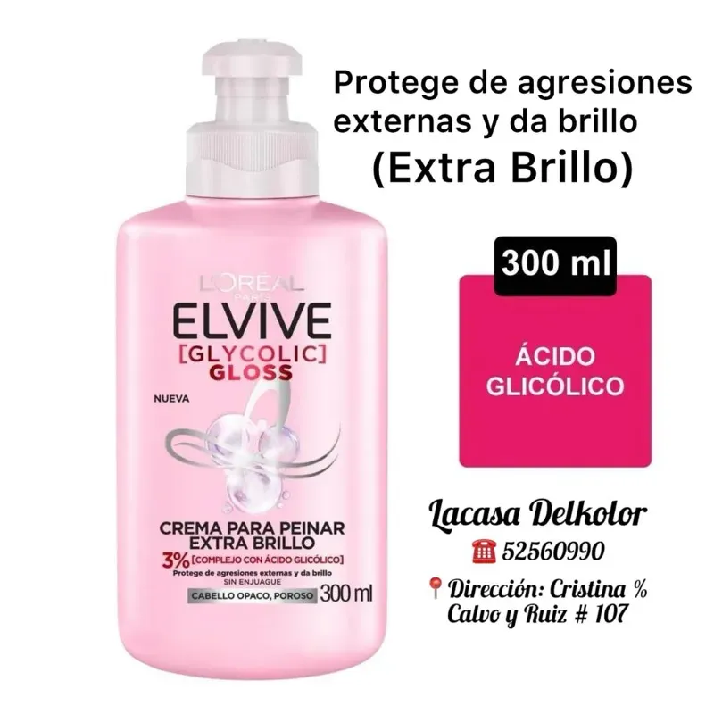 LOREAL ELVIVE con ácido glicólico 300ml