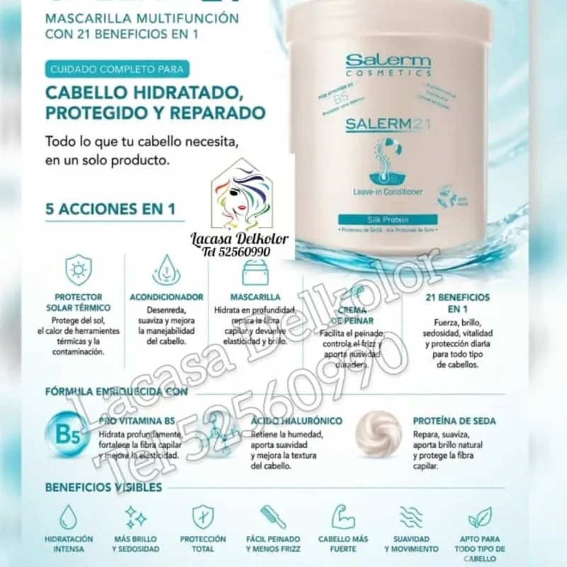 Mascarilla Salerm 21 De 1000 ml