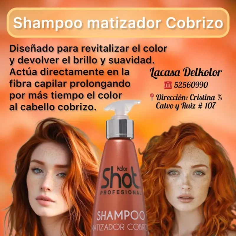 Shampo matizador cobrizo 300ml