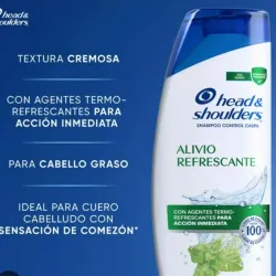 Shampoo Head & Shoulders Alivio refrescante Control caspa 375 ml