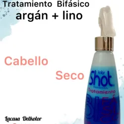 Tratamiento bi-fasico lino+argán 320ml