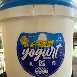 Yogurt Natural Santa Ana · Probiótico · 4L