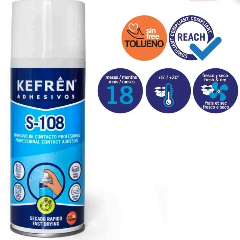 AREOSOL 108 - ADHESIVO DE CONTACTO EN  AEROSOL 400ML