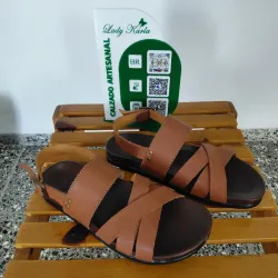 Sandalias de Hombre calzadas Ladrillo 