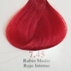 7.45- Rubio Medio Rojo Intenso 