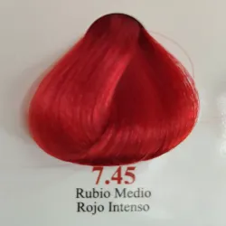 7.45- Rubio Medio Rojo Intenso 