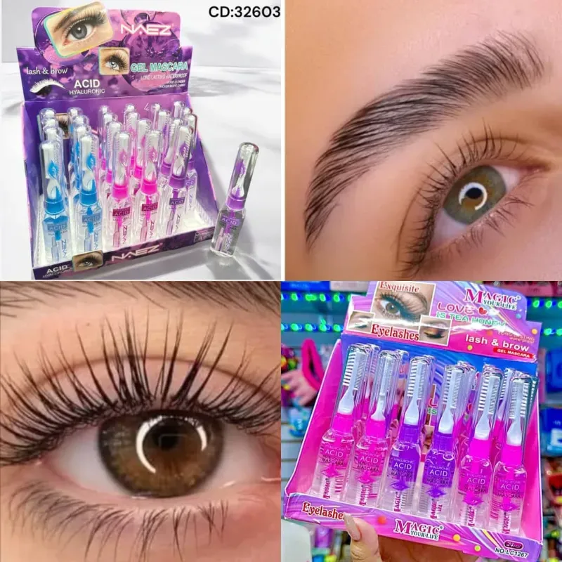 Gel Transparente de Ácido Hialurónico para Cejas y Pestañas 