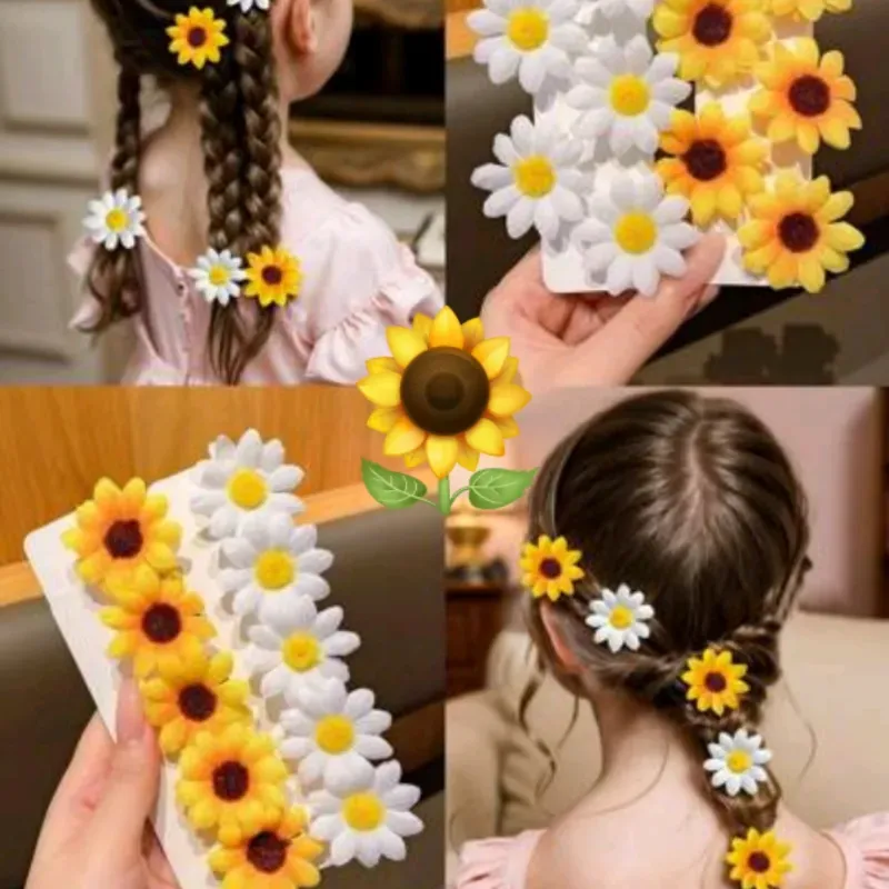 Hebillitas de Girasoles y  Margaritas 