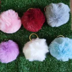 Llaveros de Pompones 
