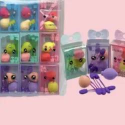 Set de Esponjitas + Aplicadores para Sombras 