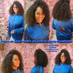 💫 Peluca Rizada sin Lace Frontal – Estilo Natural 300 USD