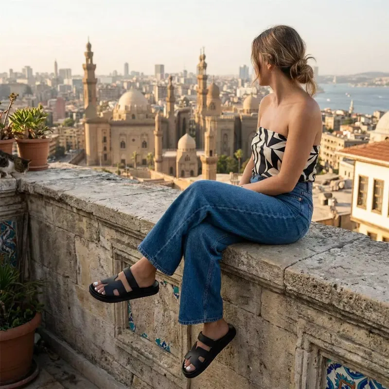 CUSHIONAIRE Estate Footbed Sandal