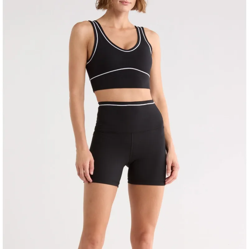 Lux Motion Muse Cut Crop Top & Shorts Set YOGALICIOUS