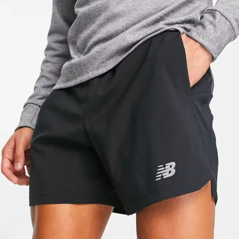 New Balance Accelerate 5 inch running shorts in black