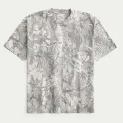 Playera de Camuflaje gris de la marca Hollister Co.