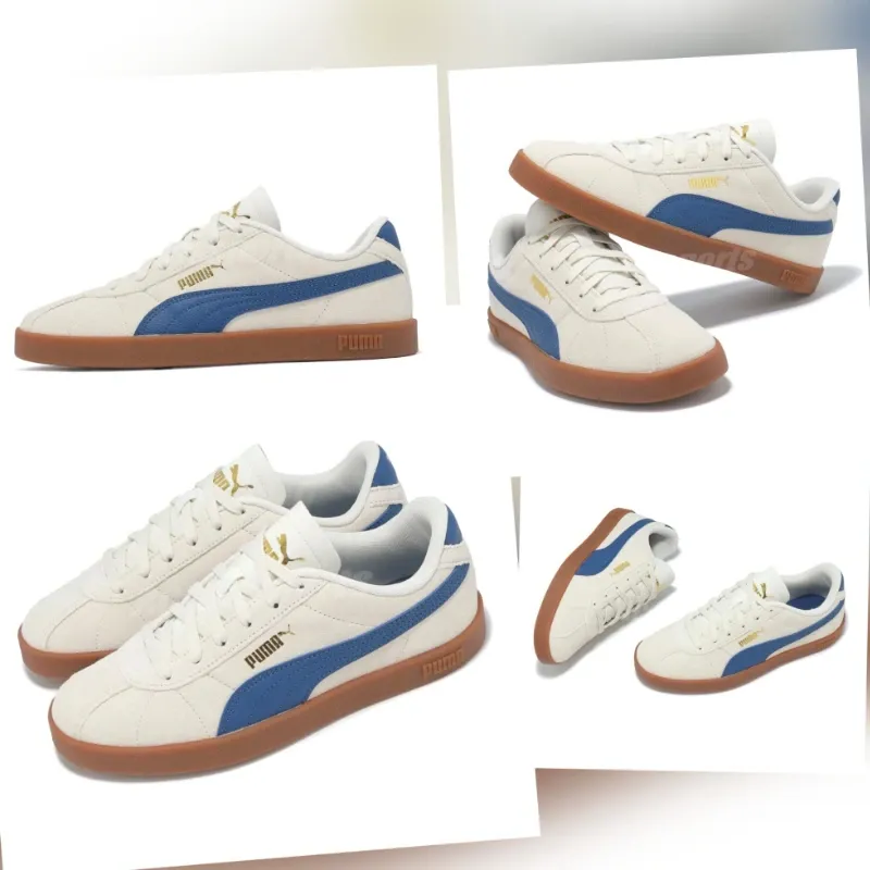 Puma Club II 2 Beige Blue Men Unisex Casual Lifestyle Shoes Sneakers