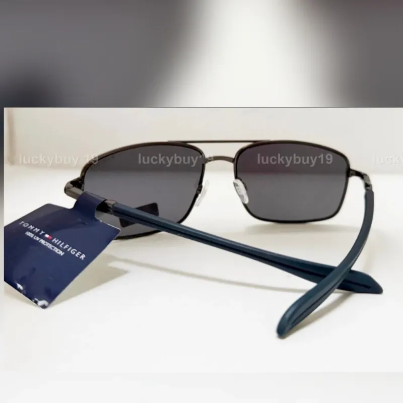 Tommy Hilfiger  Black Aviator Authentic Men's Sunglasses