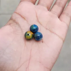 Ágata azul-amarilla 10mm