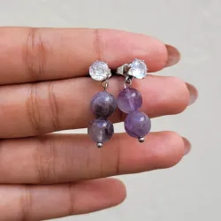 Aretes de amatista