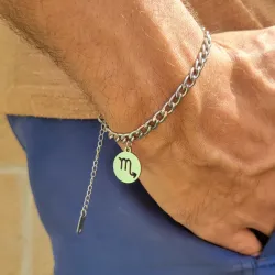 Pulsera masculina de cadena gruesa