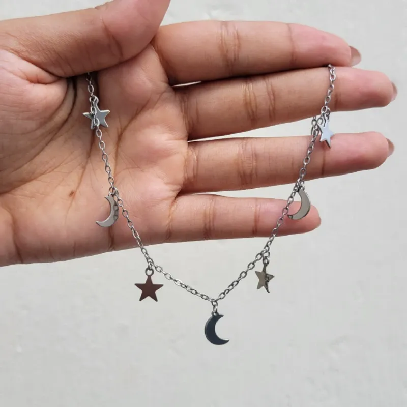 Tobillera Lunas y estrellas