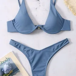 Bikini azul pastel