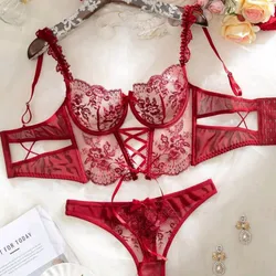 Body tipo corset rojo