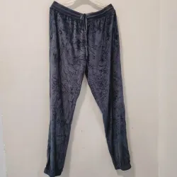 Pantalon largo con cordon morado oscuro 