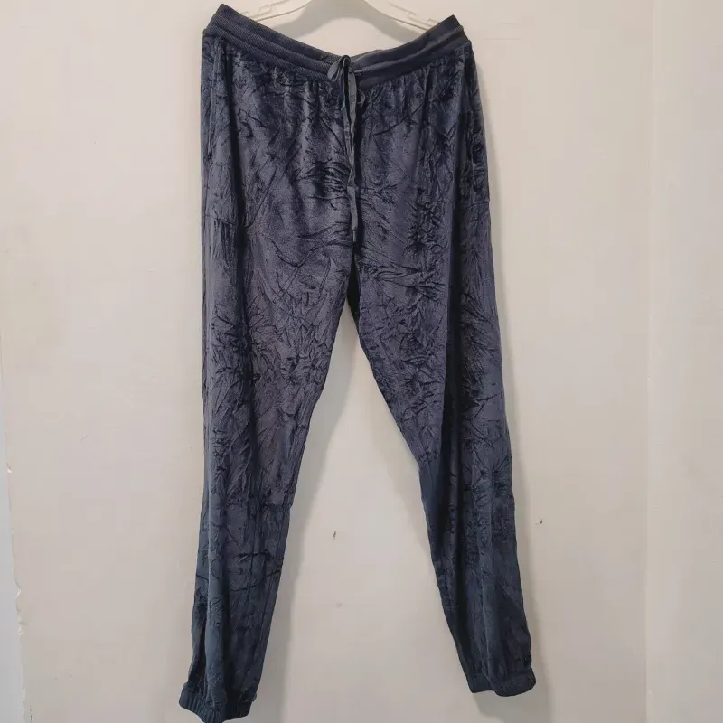 Pantalon largo con cordon morado oscuro 