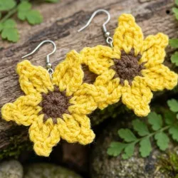 Aretes Girasol