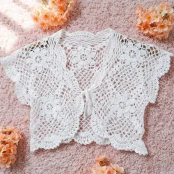 Bolero Floral Blanco