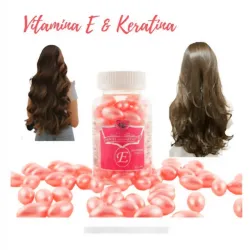 Capsulas  para el cabello de vitamina E y keratinas 