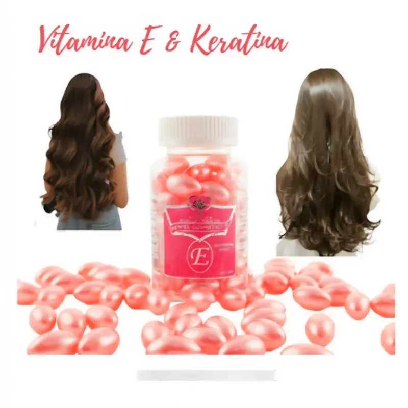Capsulas  para el cabello de vitamina E y keratinas 