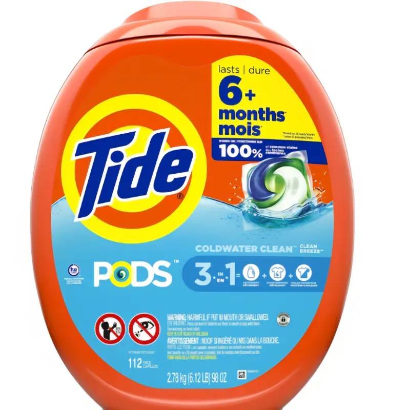 Capsulas Tide para el lavado  de su ropa 