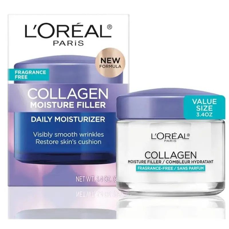 Crema facial L’Oréal  de colágeno libre de fragancia