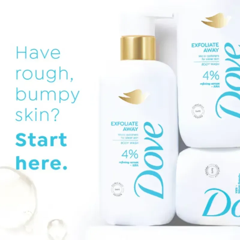 Gel de baño Dove 