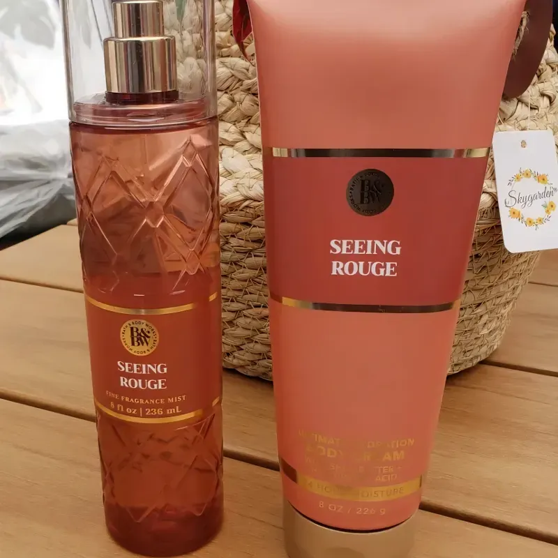 Set de colonia y crema bath and body works 
