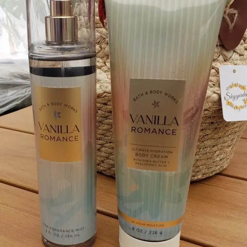 Set de colonia y crema bath and body works 