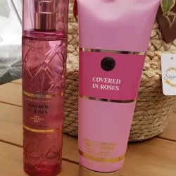 Set de colonia y crema bath and body works 